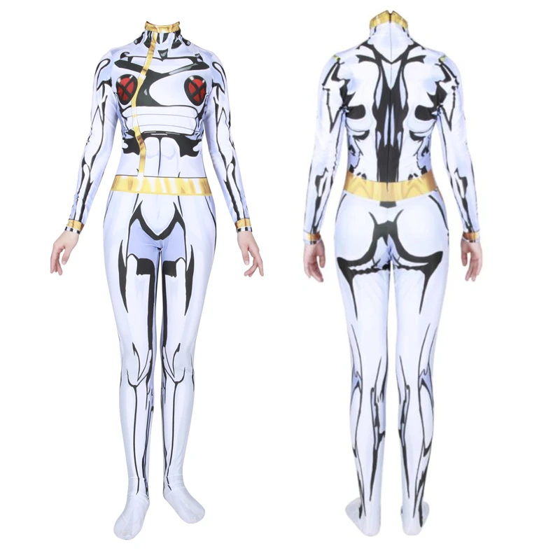 Костюм супергероев из фильма X Men Storm Ororo Munroe Ro White King костюм для косплея Zentai