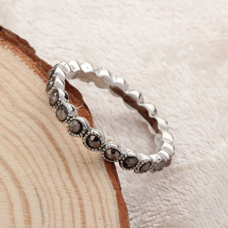 День святого валентина подарок Горный Хрусталь кольца из Розового золота кольцо