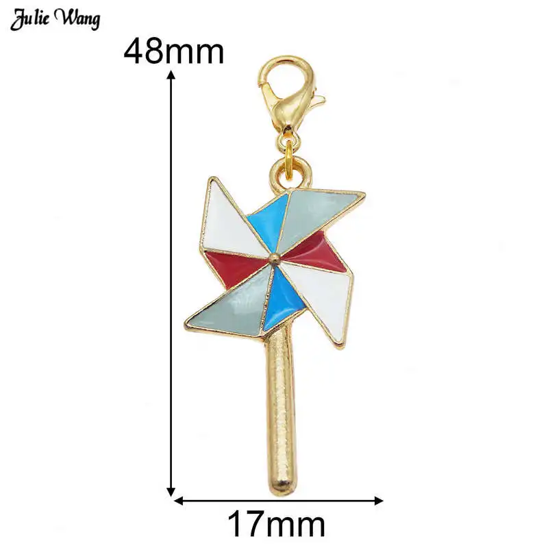 4 шт. эмалированные подвески-мельницы для сумок | Украшения и аксессуары