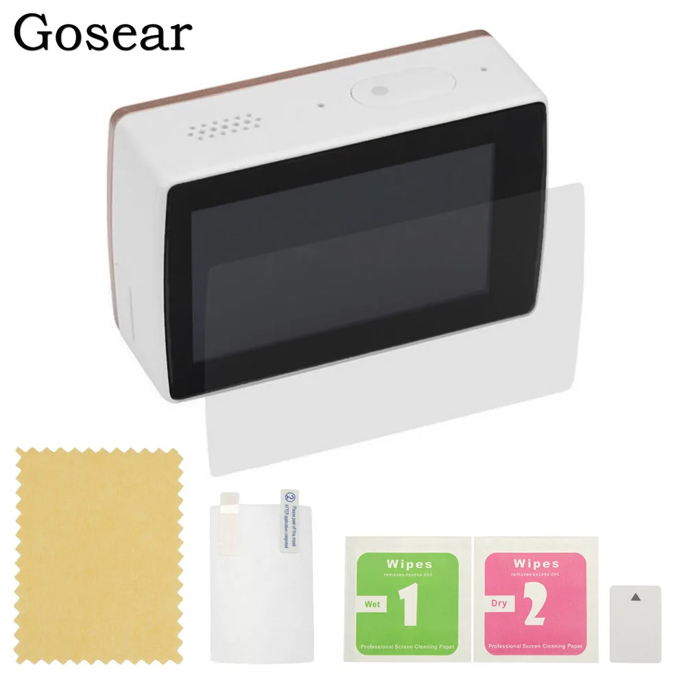 

Gosear Protective Screen Protector Film Kit for Xiaomi Xiao Mi Yi 4K 4 K Xiomi Yi Action Sport Camera Gadgets Accessories