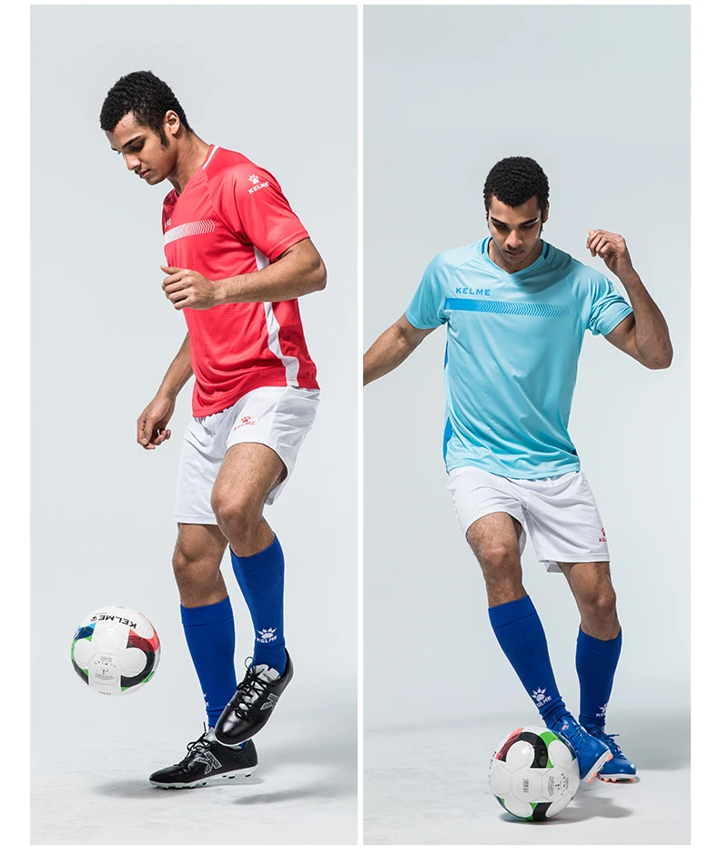 KELME аутентичная футбольная одежда с коротким рукавом на заказ для мужчин соревнования тренировочный костюм Джерси K16Z2003