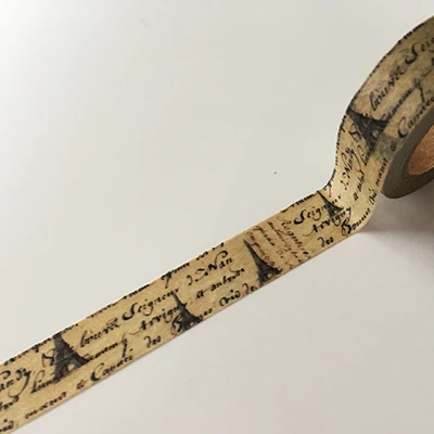 853 Jiataihe винтажная васи лента винтажная Эйфелева башня DIY декоративная Скрапбукинг планировщик Маскировочная лента клейкая лента этикетка наклейка s - Цвет: 853
