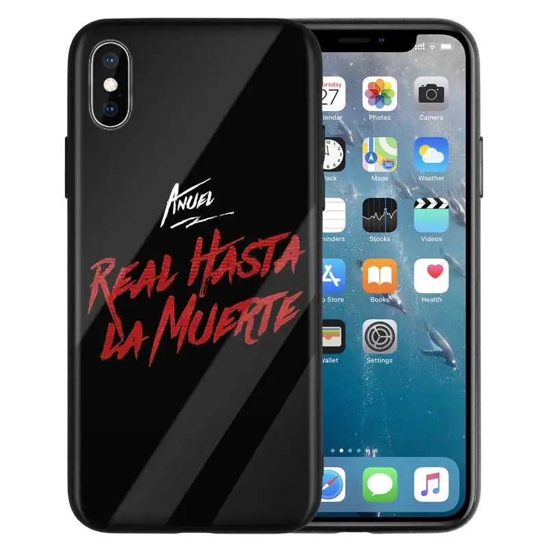 Винтажный чехол Anuel Aa Ozuna чехол для iPhone 7 для iPhone X 7 6 8 Plus, чехол из закаленного стекла для iPhone 11 11Pro XS MAX XR Shell
