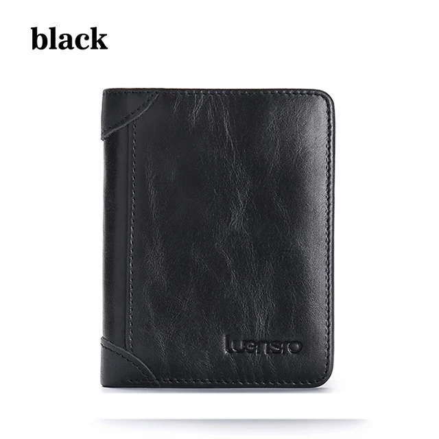 black Натуральная кожа женские кошельки короткий кошелек для монет маленький кошелек кожаный держатель для карт кошелек на молнии Hasp женский кошелек для монет для женщин - Цвет: black