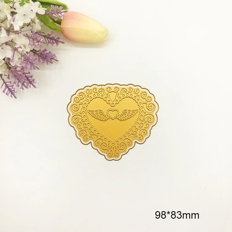 Сердце Форма C Скрапбукинг Новое поступление Горячая фольга горячего тиснения