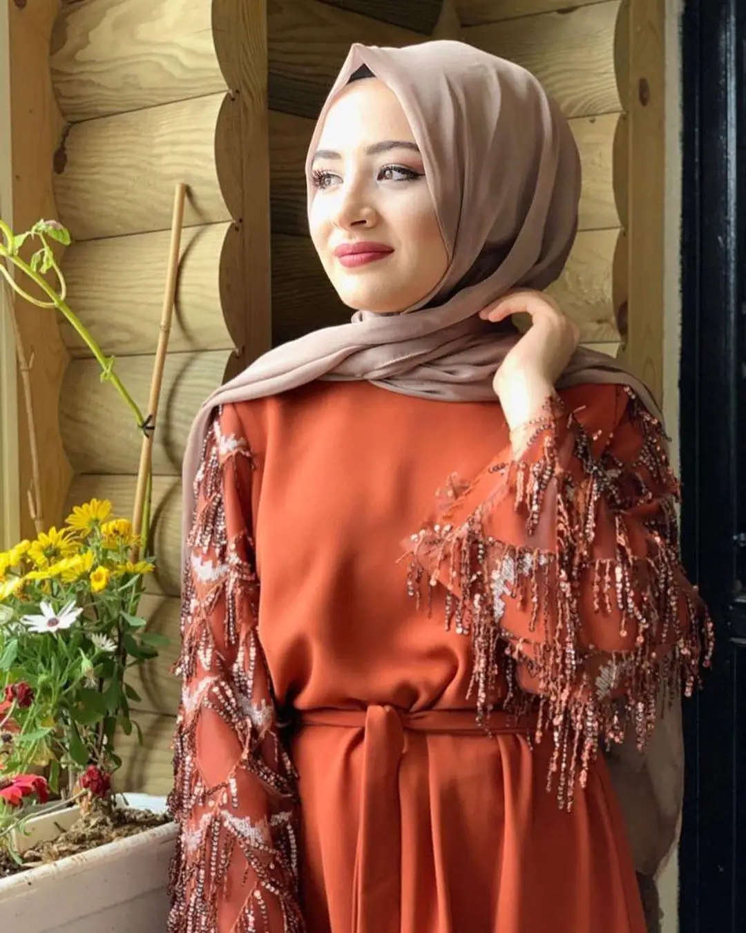 Abaya Women Muslim Dress Tassel Sequin Dubai Kaftan Long Party Gown Robe Jilbab Islamic Clothing Oman Turkish Arab Hijab Dress