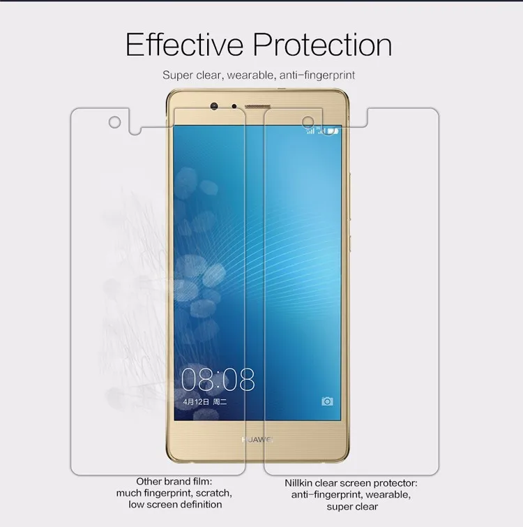 NILLKIN Super Clear Анти отпечатков пальцев Экран протектор Плёнки для Huawei P9 Lite/Huawei G9(5.2 дюйма) HD Защитная Плёнки