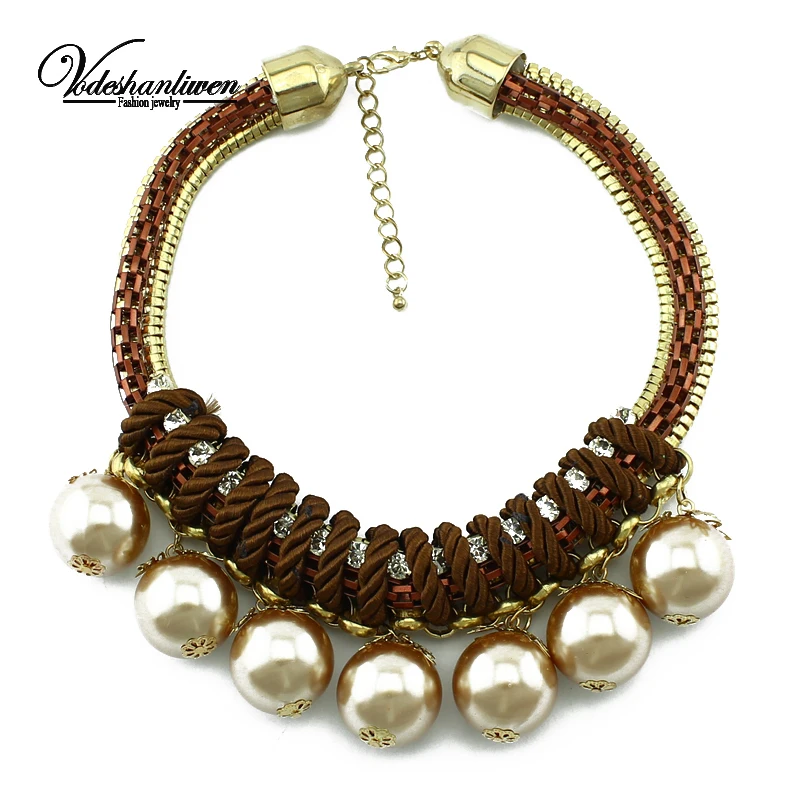 Vodeshanliwen высокое качество Для женщин ювелирные изделия класса люкс Цепочки и