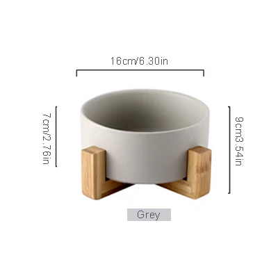 Grey-wooden shelf Матовая миска в скандинавском стиле с деревянной полкой для салата, супа, фруктов, десерта, лапша, рис, керамическая посуда, креативная посуда - Цвет: Grey-wooden shelf