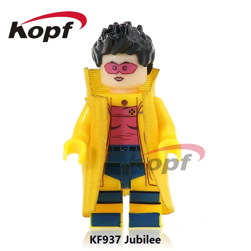 KF631 Одиночная распродажа, Супер герои, экшен, серия X-Man, кирпичи, джинсовые серые фигурки, здание, блокирует обучение, игрушки для детей, лучший подарок - Цвет: KF937 Without Box