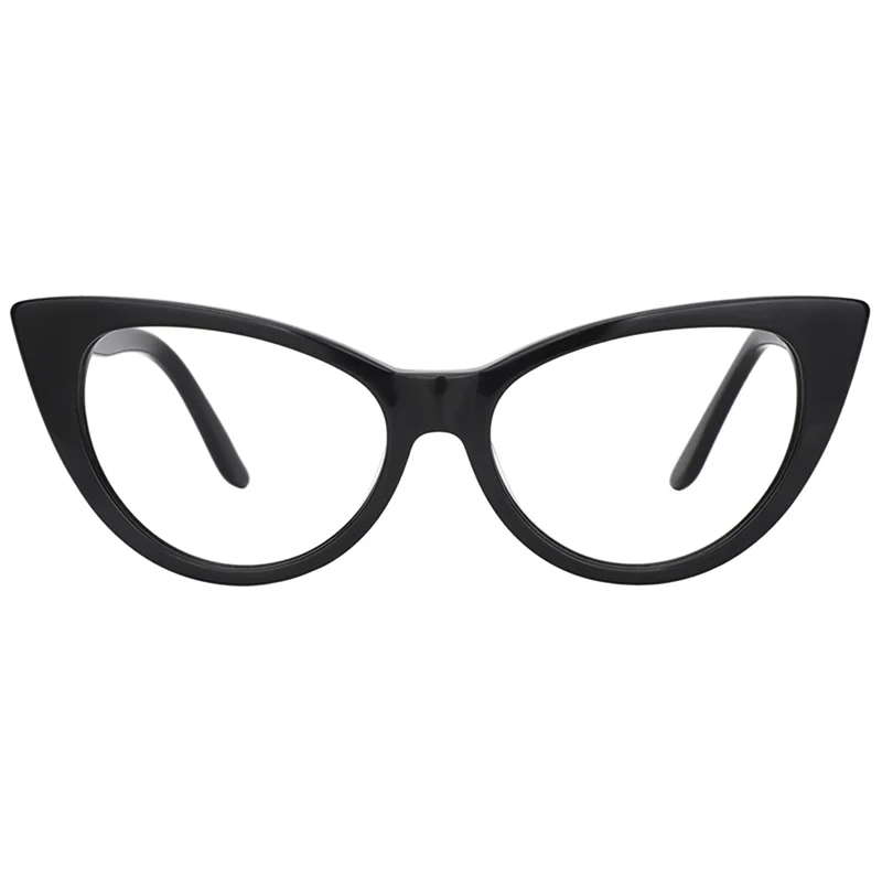 

Zeelool Acetate Vintage Cat Eye Glasses Frame for Women Marilyn FP0049-01 Black