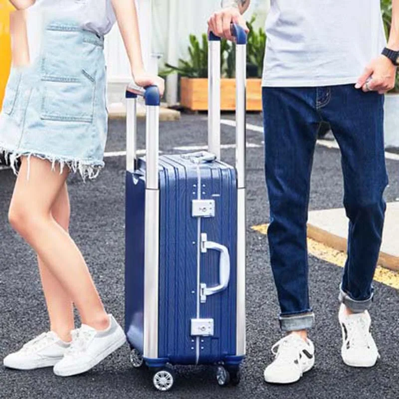 

CARRYLOVE Couple Rolling Luggage Spinner Men Suitcase Wheels Women Trolley Aluminum Frame Travel Bag