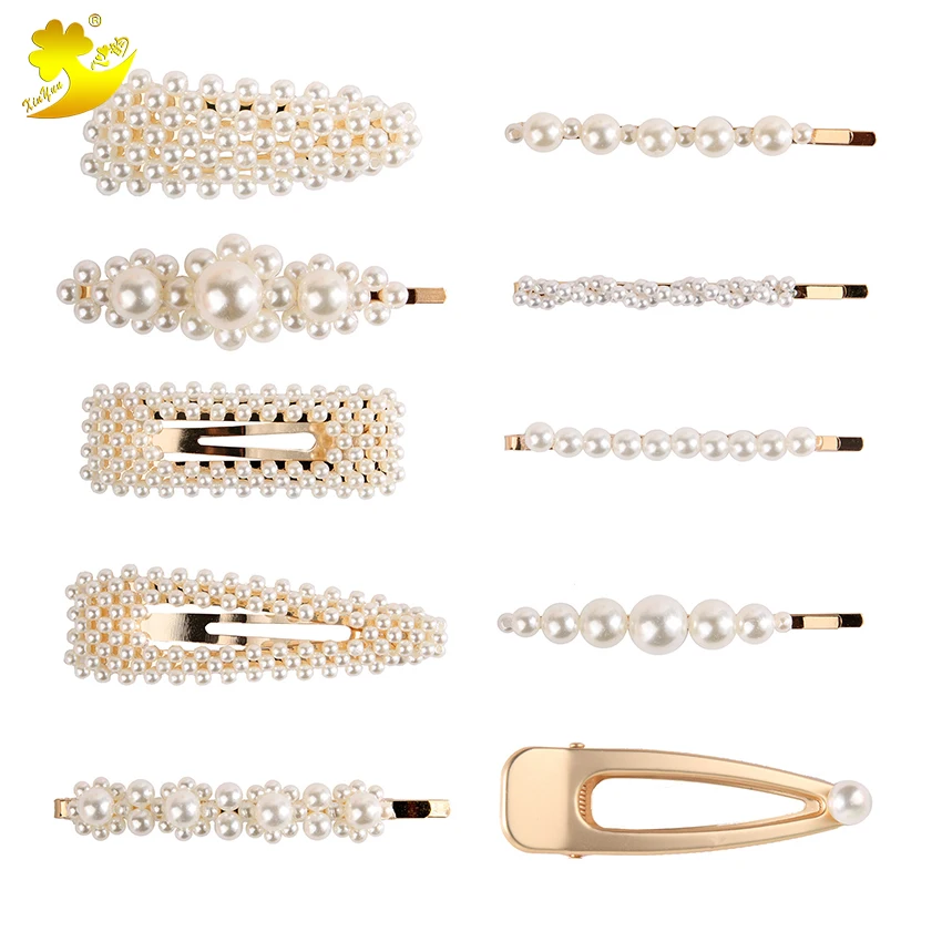 Новый товар модные заколки для волос с имитацией жемчуга обернутые шпильки для волос для девочек глиттер аксессуар зажимы для женщин ювелирные изделия для невесты.