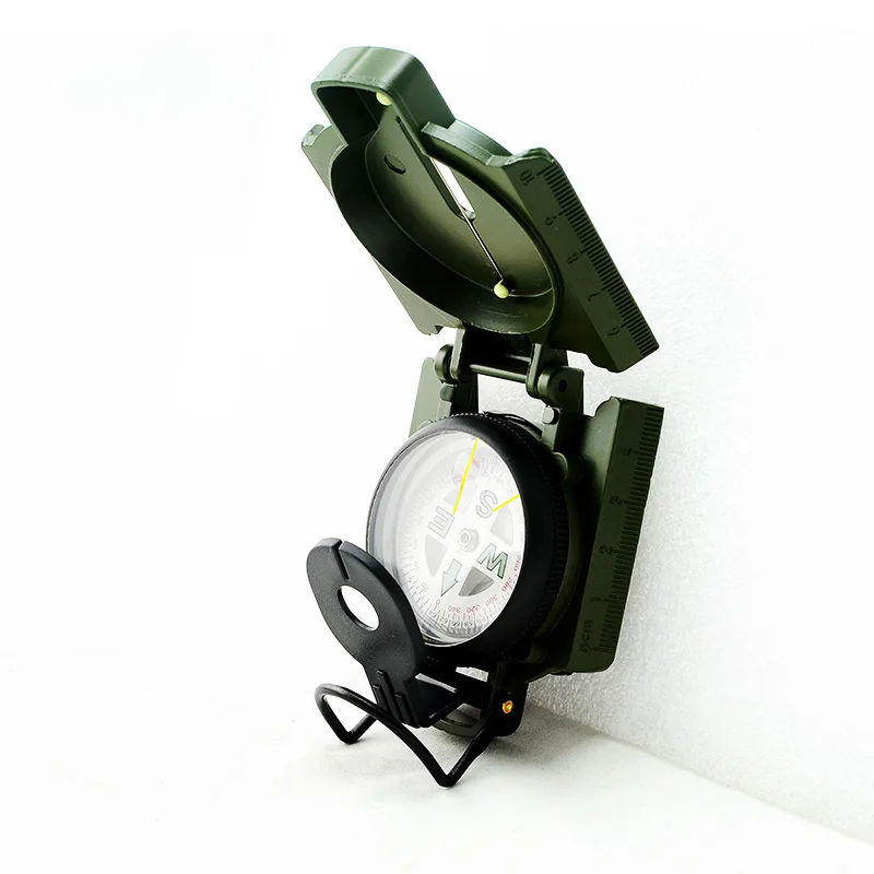 Lensatic Компас Военный Кемпинг Туризм армейский Стиль выживания марширование