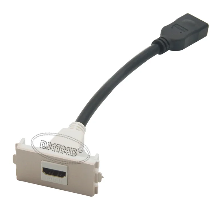 Разъем HDMI с коротким кабелем 20 см и корпусом золотой пластиной|hdmi plate|housing