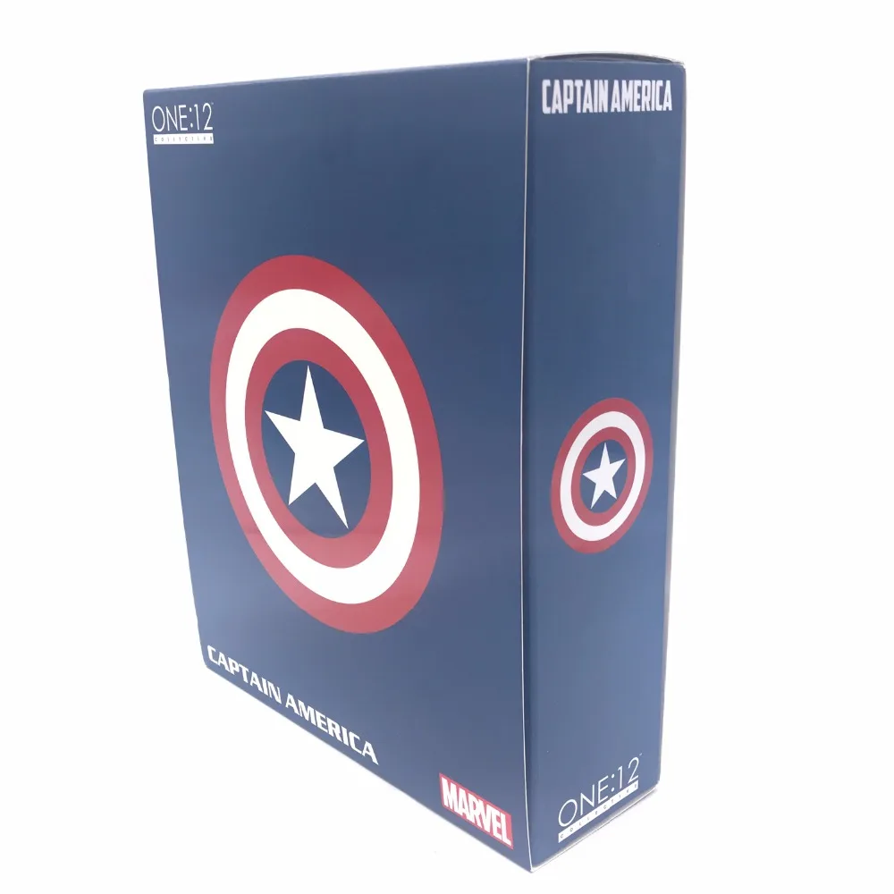 MEZCO Marvel Мстители Капитан Америка один: 12 коллективный высокое качество BJD фигурку
