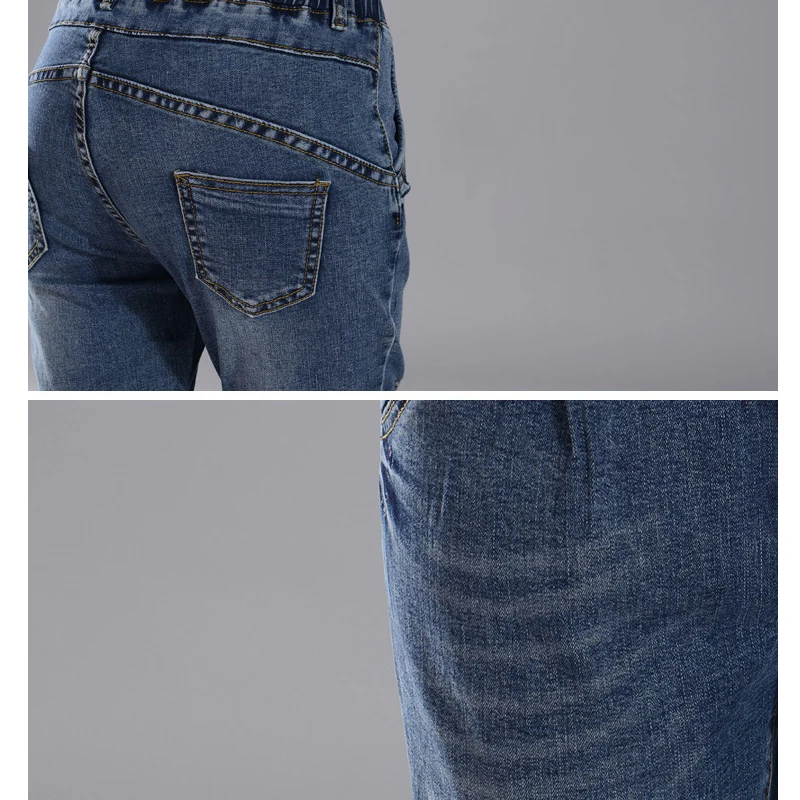 Новые женские джинсы с эластичной резинкой на талии новые весенне осенние