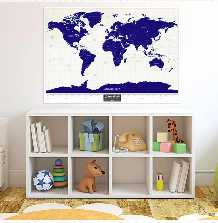 2017 Лидер продаж роскошные Светящиеся Настенные наклейки Mapa путешествия жизни