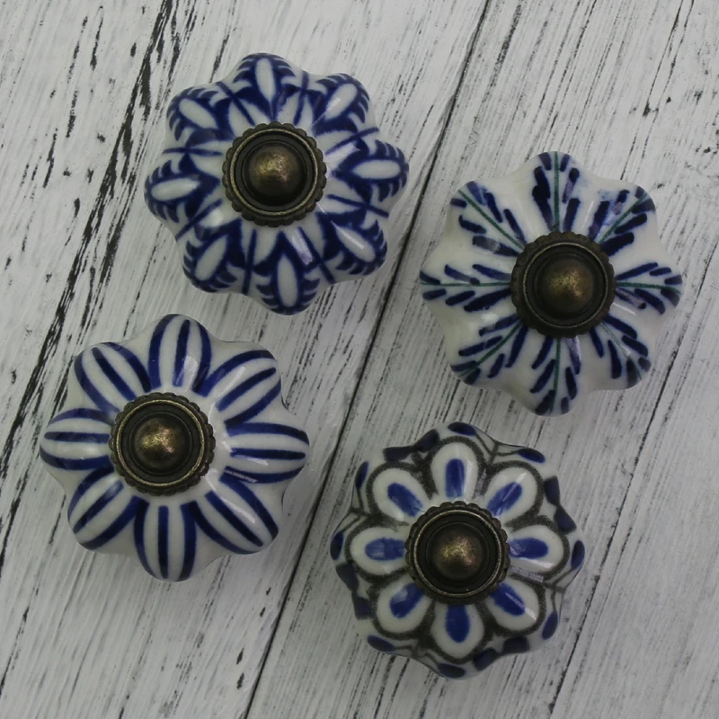8 шт. ручки для дверей шкафов из керамики и цинкового сплава | Обустройство дома