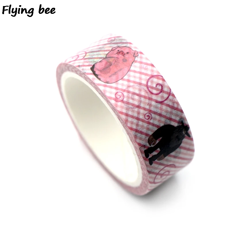 Flyingbee 15 мм X 5 м Гравити Фолз васи лента бумага DIY декоративная клейкая лента Канцтовары Kawaii Маскировочные Ленточные принадлежности X0318