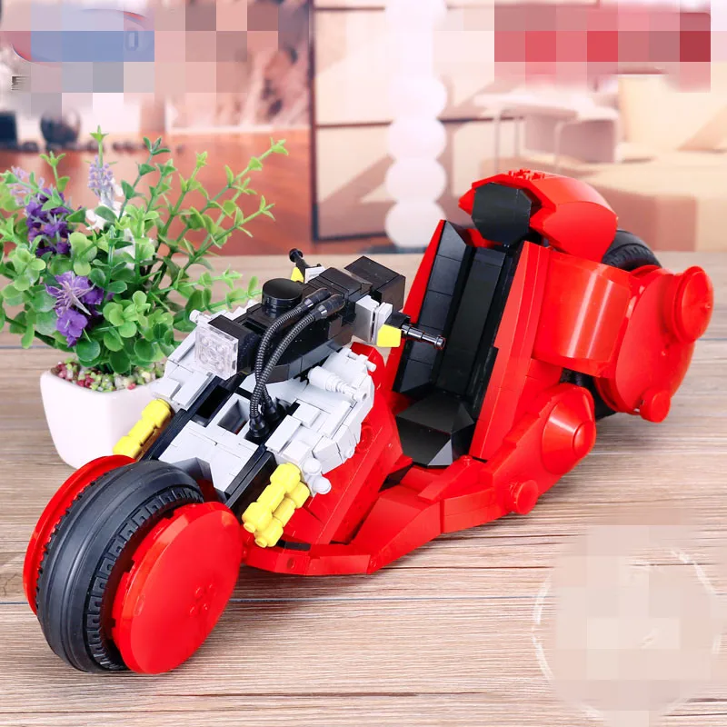 XB 03001 блоков 1143 шт. креативные городские серии Citizen Akira Moto набор строительных