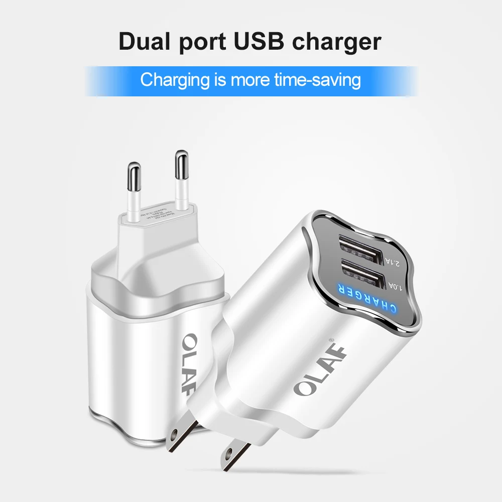 Зарядное устройство с 2 USB портами 5 В 1 А|Зарядные устройства для телефонов| |