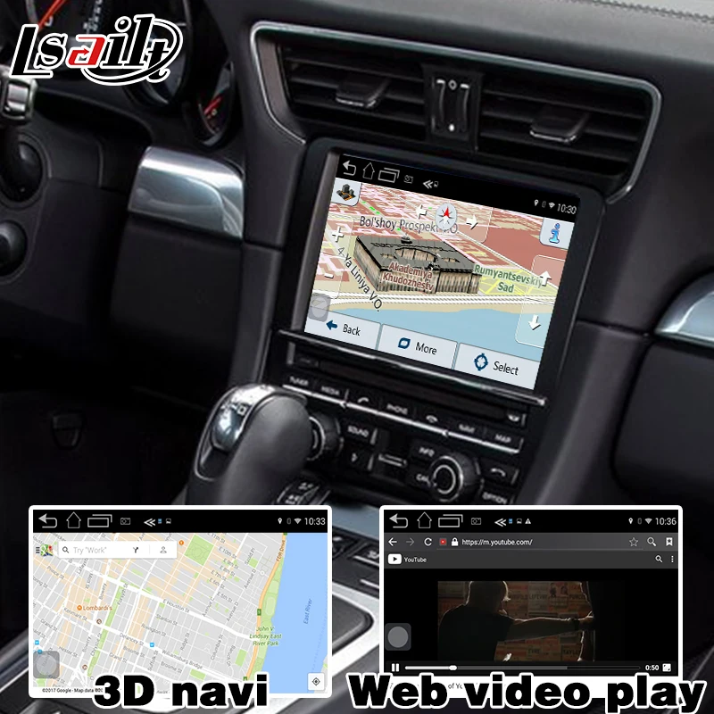 GPS-навигатор для Porsche 911 PCM 3 1 4 0 Android 6 с поддержкой carplay google play youtube заднего вида |