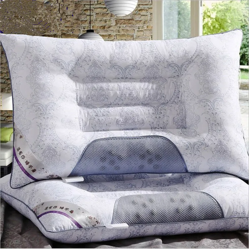 2 Pieces Pillow 2 шт. cascia здоровье Шейная Подушка жемчуг Хлопок сердечник ремонт сна шеи Ортопедическая подушка магнитная забота о здоровье постельные принадлежности подушки - Цвет: 2 Pieces Pillow
