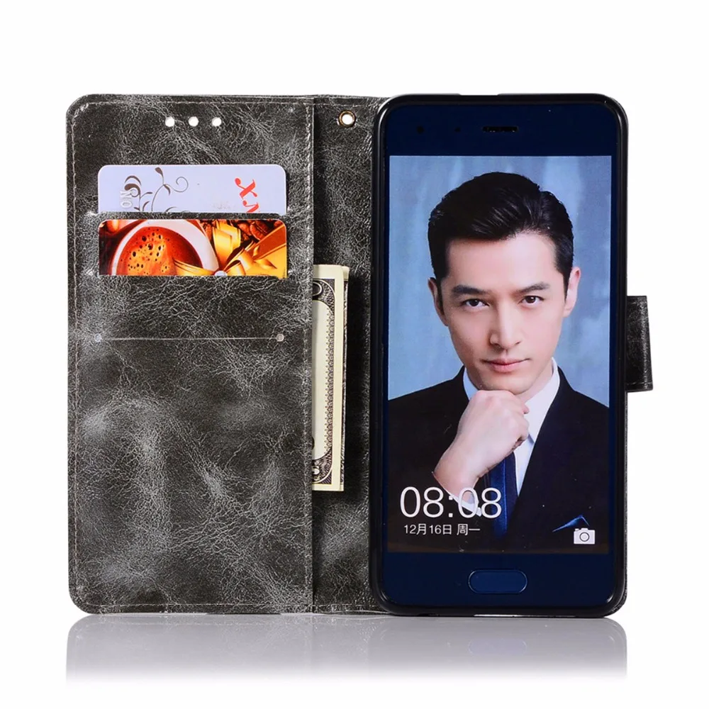 Модный кошелек покрытие для телефона Huawei Honor 9 экстравагантный Ретро Чехол из