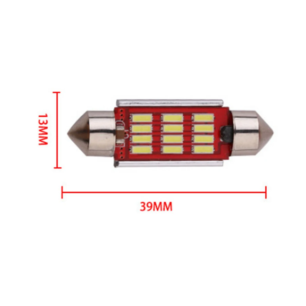 10 шт. 12LED 4014 SMD купольный festoon лампа 12В Лампа для чтения карты автомобильные