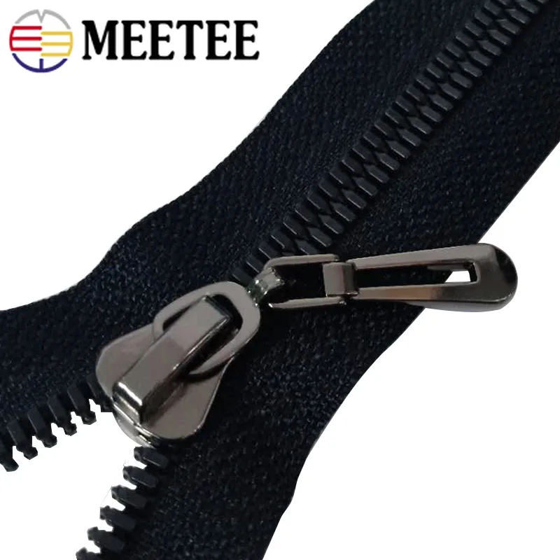 Meetee 80 см 8# Высококачественная резиновая застежка-молния с автоматическим замком на молнии для пуховиков Пальто DIY Швейные аксессуары для одежды