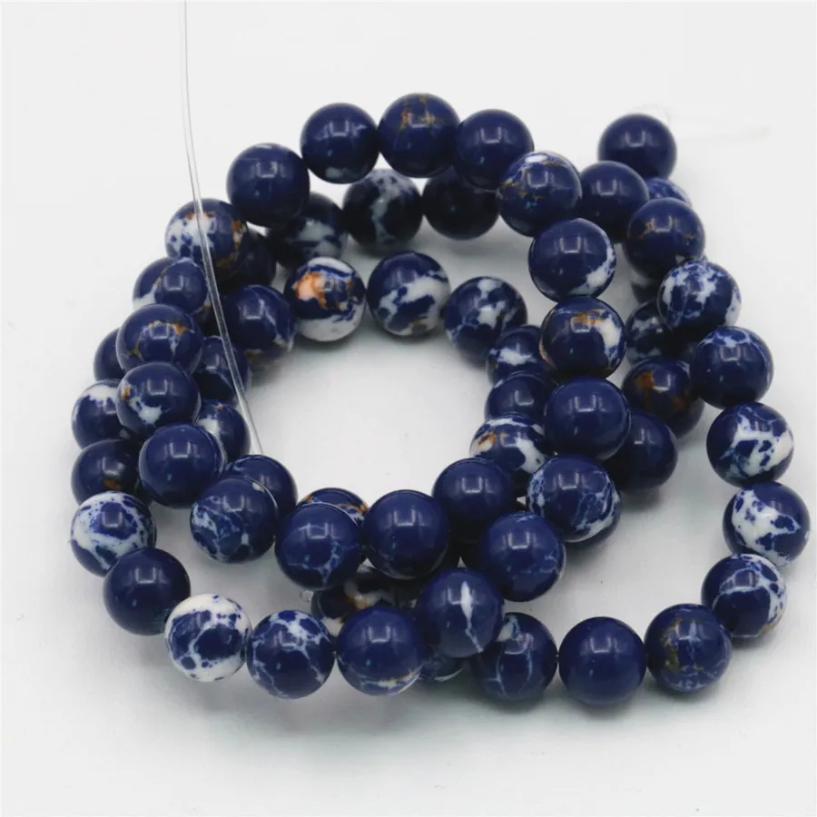 New Arrival Wholesale Lapis lazul blue Turkey Stone Many Sizes 4/6/8/10mm Beads Jewellery DIY Accessories Manual Women Gift | Украшения и