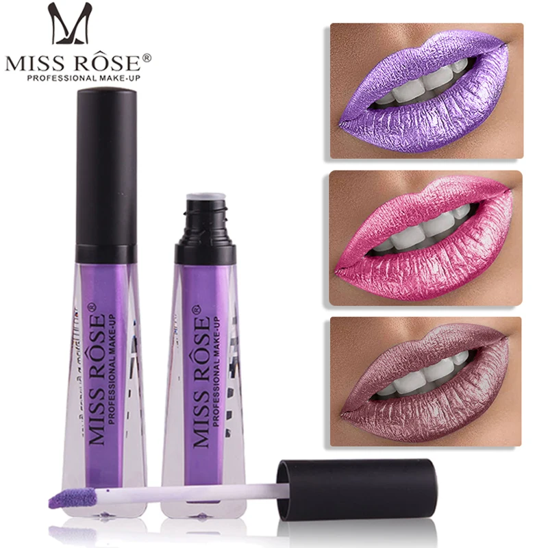 2018 Miss Rose shimmer краска для губ 12 видов цветов водостойкая долговечная металлическая
