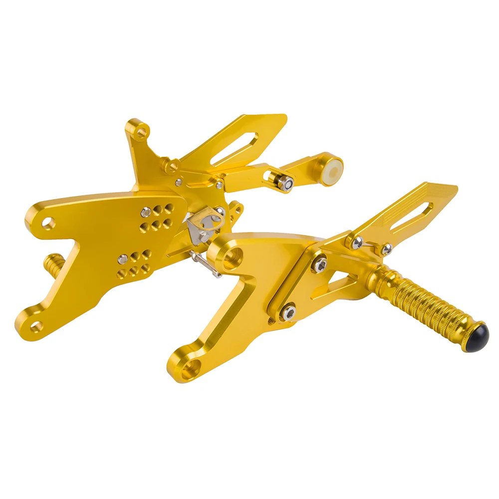 LJBKOALL YZF-R1 Мотоцикл с ЧПУ Алюминиевый Регулируемый Rearsets задние наборы подножки для YAMAHA YZF R1