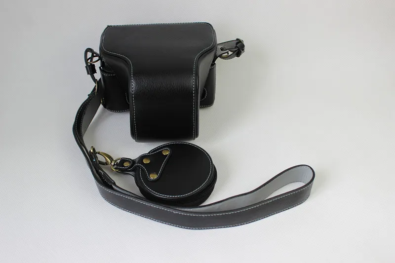 Бесплатная Заводская цифровая камера полный корпус сумка чехол из натуральной