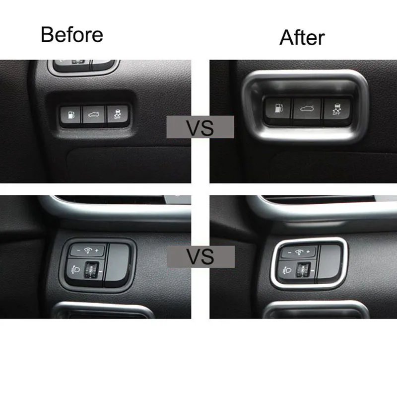 Налобный фонарь из матового хром АБС-пластика 2 шт. + накладка на багажник крышка