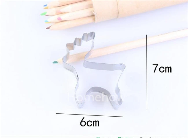 1 шт./лот товары для зимней рождественской вечеринки лось печенье резак 7*6 см