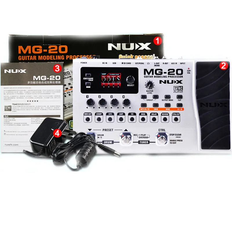 NUX MG 20 высокое качество струнный инструмент прикрепление Лидер продаж гитары