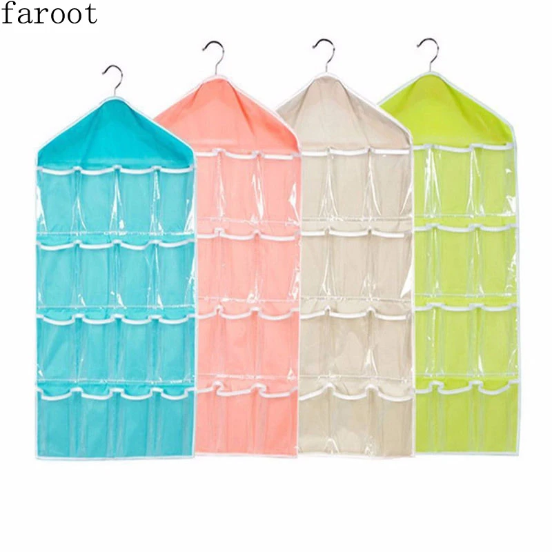 Стеллаж для хранения Шкаф подвесная полка органайзер 16 карманы одежды носок