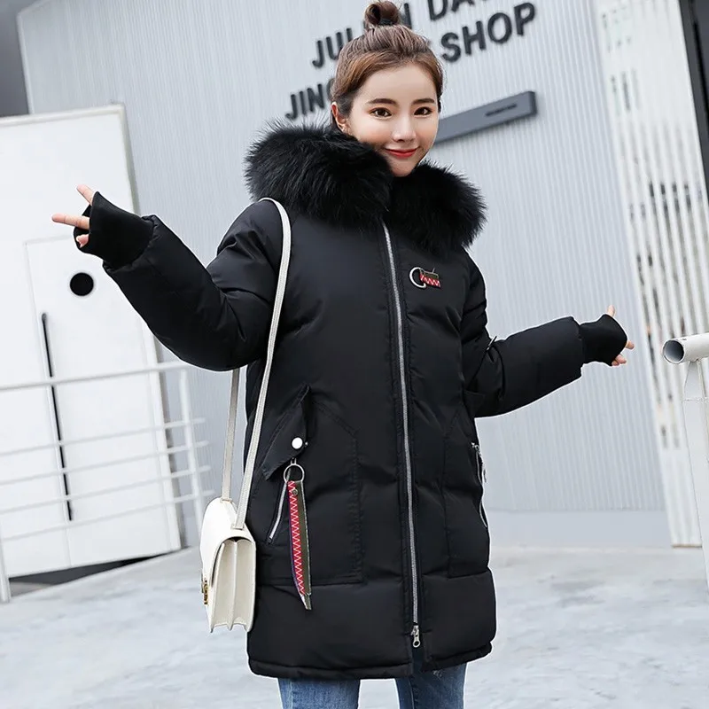 Ruiyige 2018 новая Толстая куртка с капюшоном женская зимняя воротником из