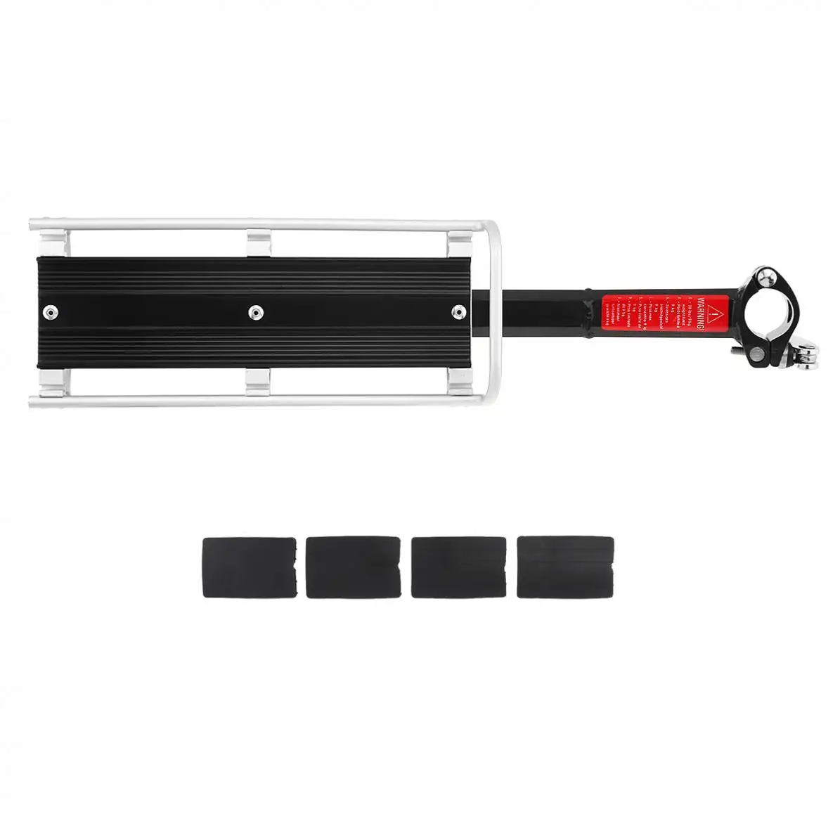 Black Bike Rack Aluminum Alloy Luggage Rear Carrier Trunk for Bicycles MTB Bike Rear Shelf Cycling Bicycle Racks