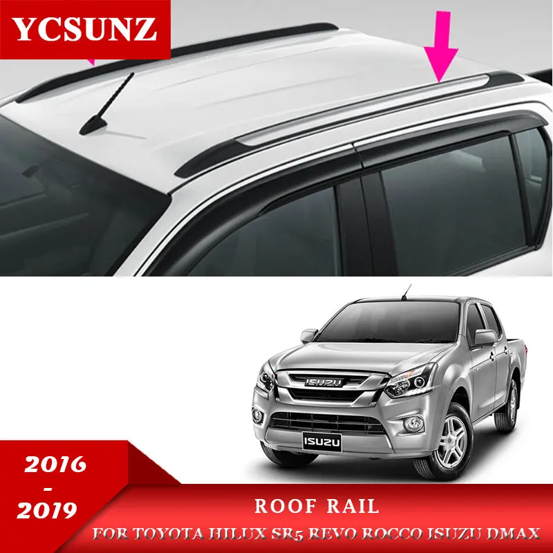 Рейлинги на крышу для Isuzu D-max Toyota Hilux Revo Rocco двойная декоративная кабина