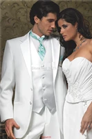 best sellingwhite two buttons notch lapel groom tuxedos groomsmen men wedding suits prom clothingwester suitswedding men clothe