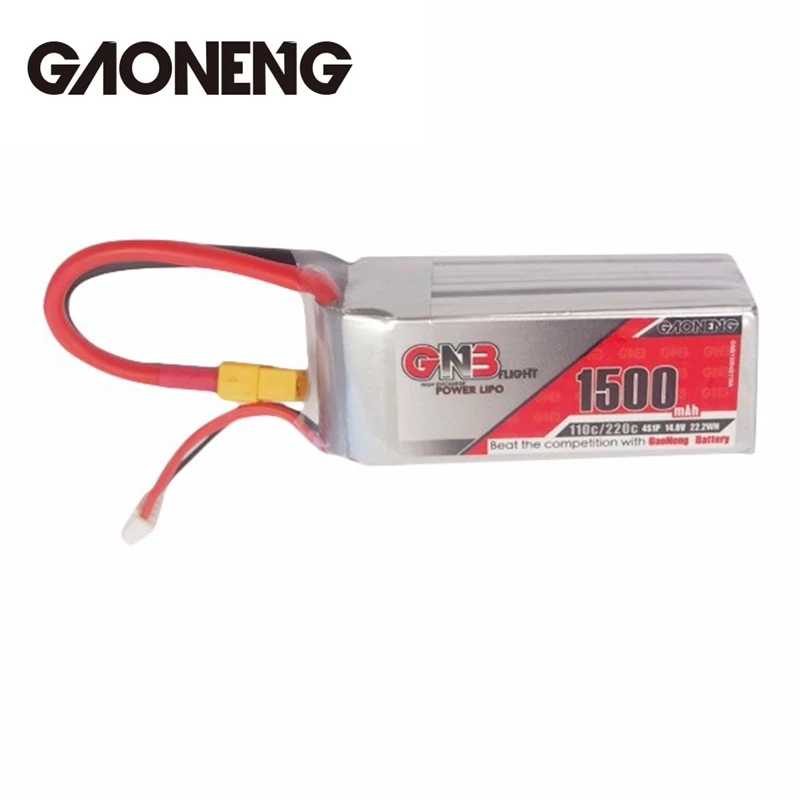 GAONENG GNB 14 8 V 1500mAh 4S 110C / 220C аккумуляторная Lipo батарея для FPV Racing RC Дрон Квадрокоптер