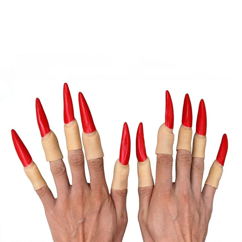 Страшная ведьма призрак косплей ноготь 10 шт. в наборе праздничный демон Садако