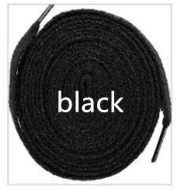 3 Pairs Black EID/3 пары; 100 см; высокое качество; полиэстер; модная спортивная повседневная обувь; однотонные кружевные шнурки на плоской подошве; Cordones Zapatilla; 15 цветов; шнурки - Цвет: 3 Pairs Black