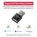 UGREEN USB Bluetooth Dongle Adapter 4.0 for PC Speaker Mouse Music Audio Receiver Transmitter aptx Compatible with Bluetooth 5.0