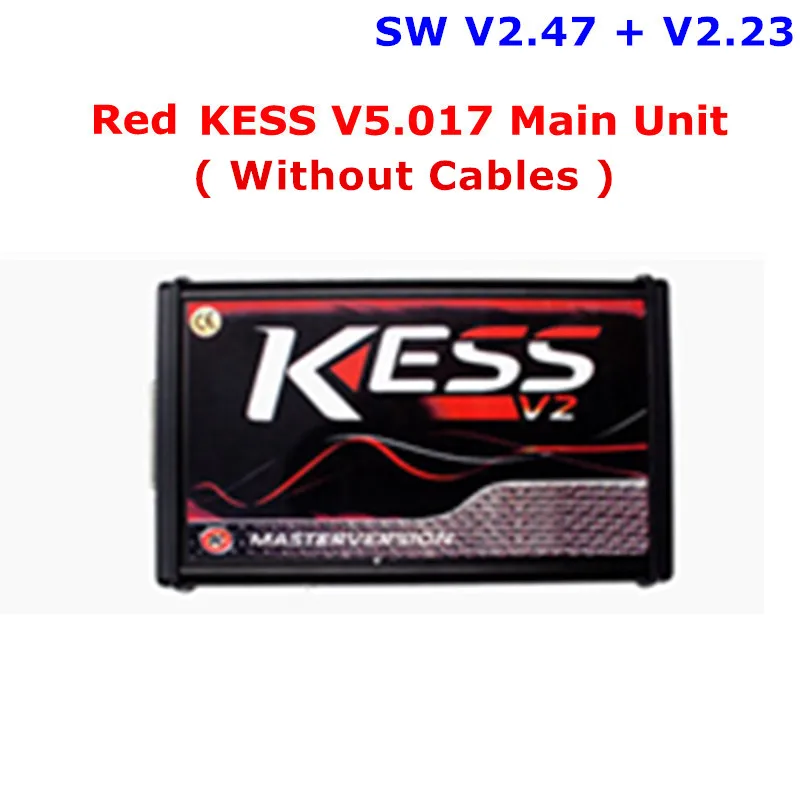 Red KESS Main Unit Онлайн V2.47 ЕС красный Kess V5.017 OBD2 менеджер Тюнинг Комплект KTAG V7.020 4 светодиодный Kess V2 5,017 BDM Рамка K-TAG V2.25 ECU программист - Цвет: Red KESS Main Unit