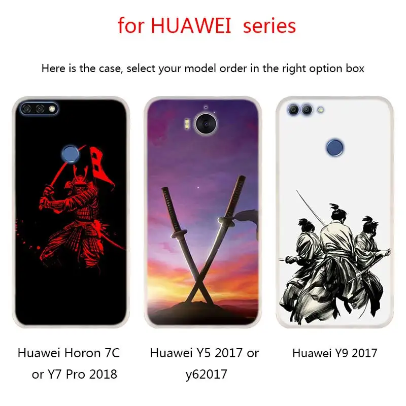 Японские чехлы для телефонов с самурайсским мечом Huawei Mate 30 20 10 Lite Pro Мягкий