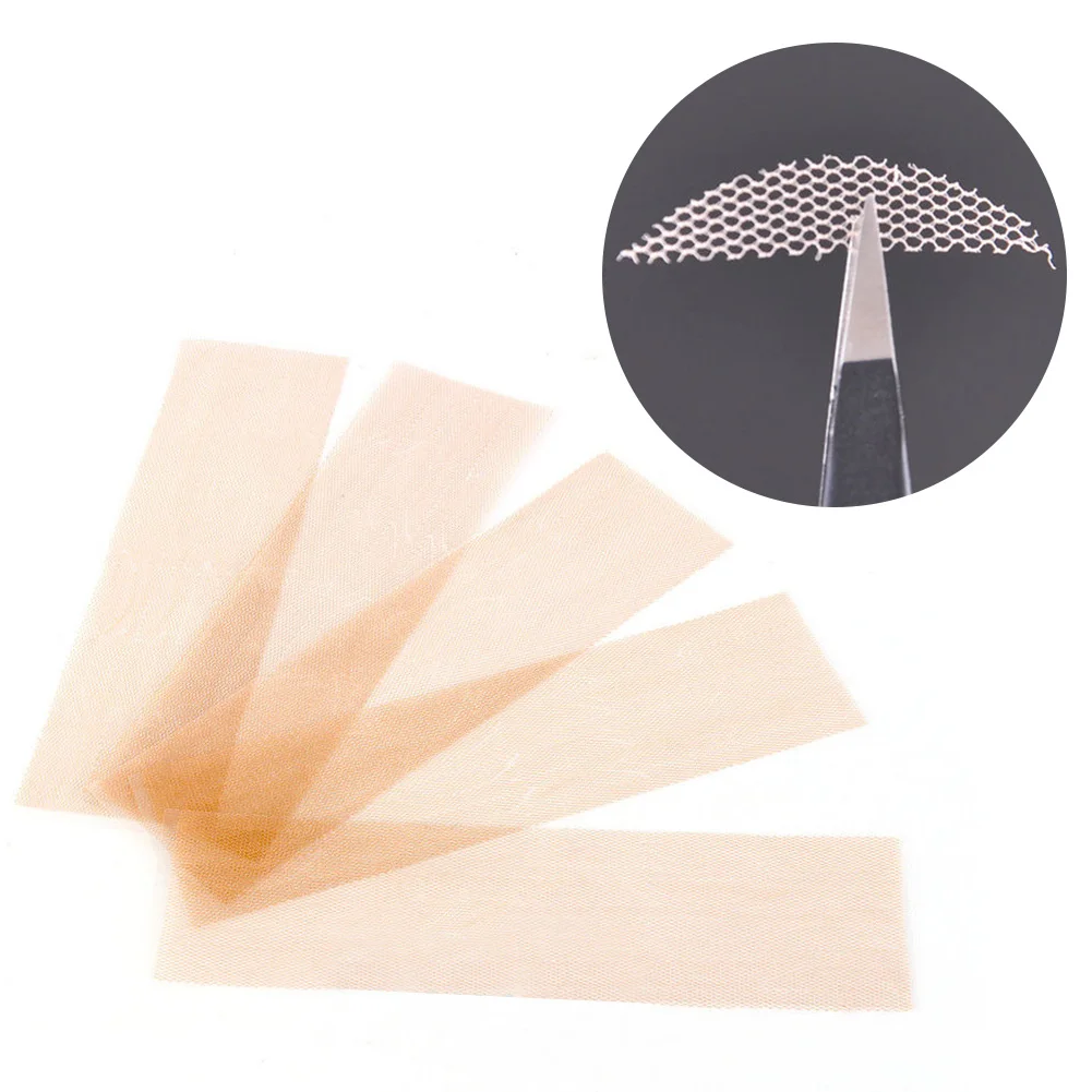 Кружевная Невидимая сетка узкая двойная наклейка для век кружевная тени ленты